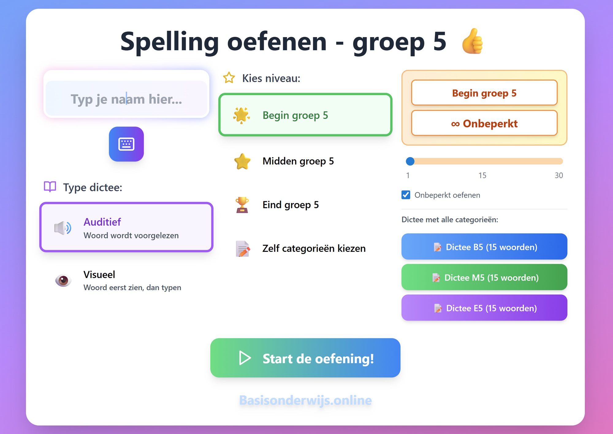 Adaptieve spellingstool met uitgebreide analyse