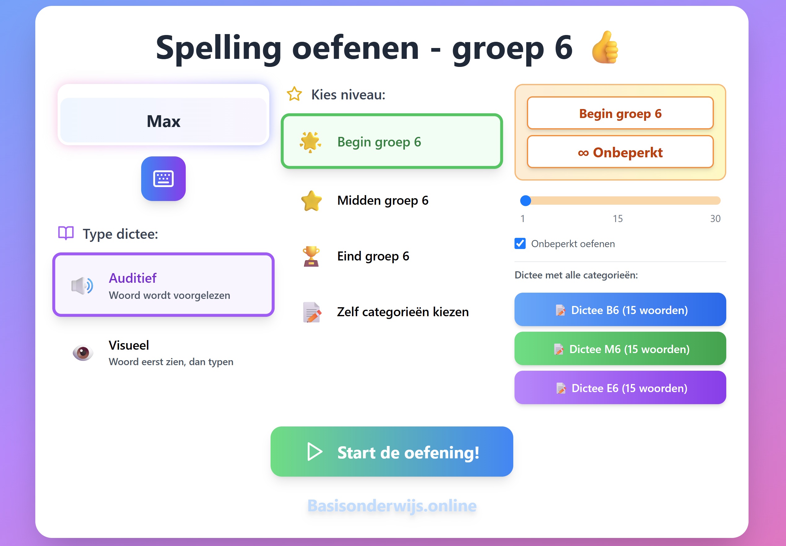Adaptieve spellingstool met uitgebreide analyse