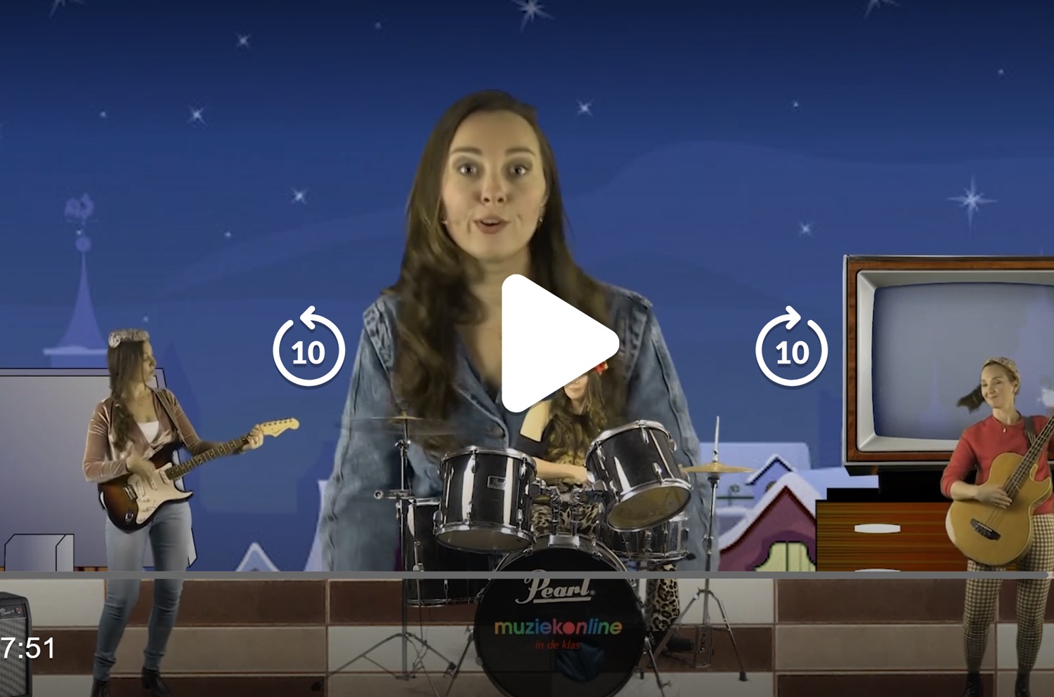 De vier Sinterklaas liedjes presenteren