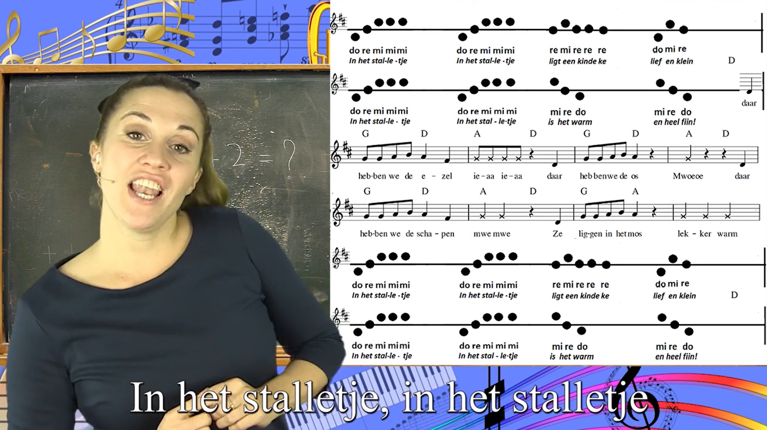 In het stalletje