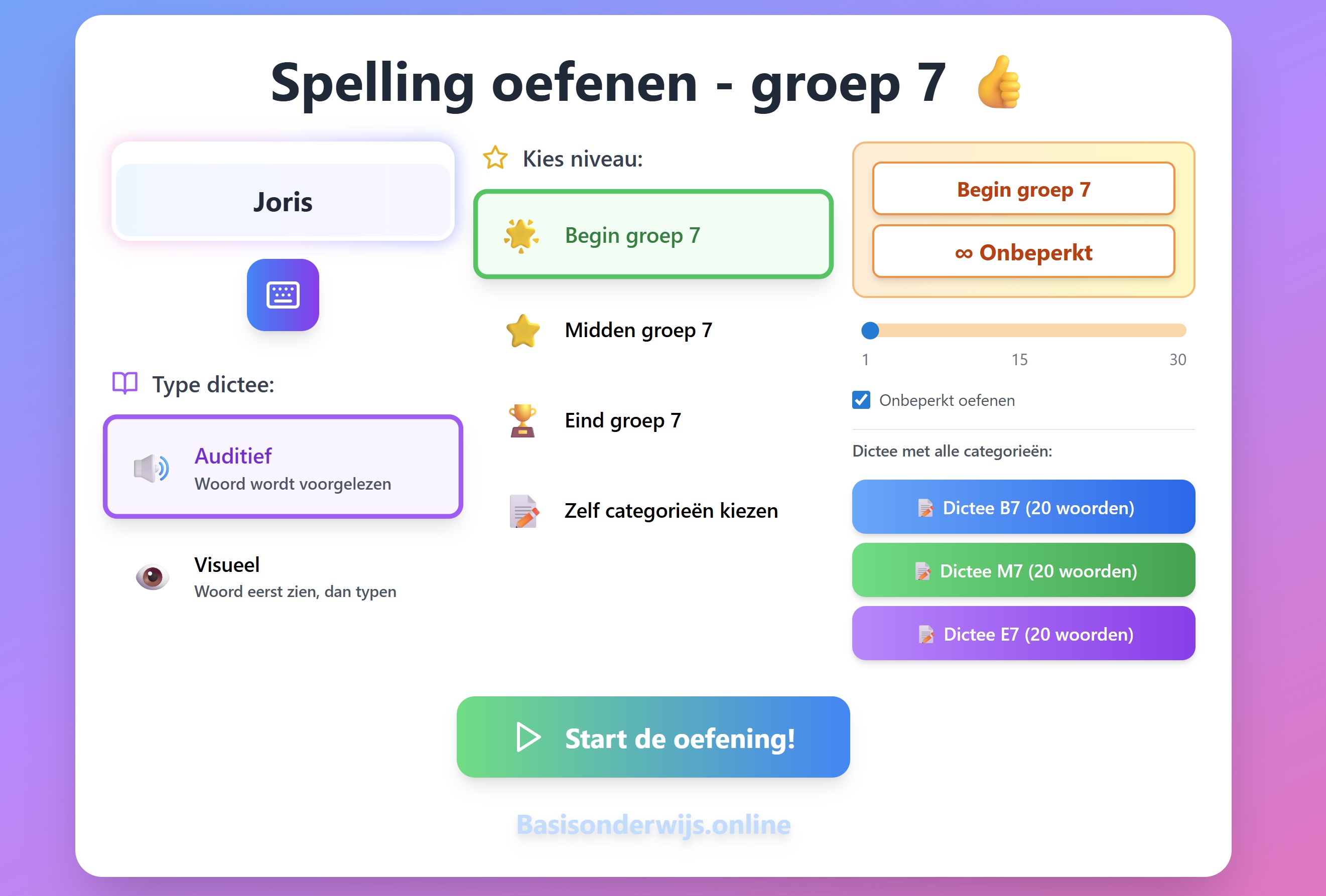 Adaptieve spellingstool