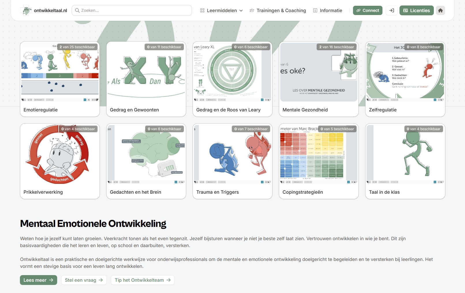 Ontwikkeltaal.nl Mentaal Emotionele Ontwikkeling