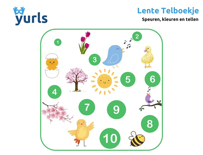 Telboekje lente - Yurls