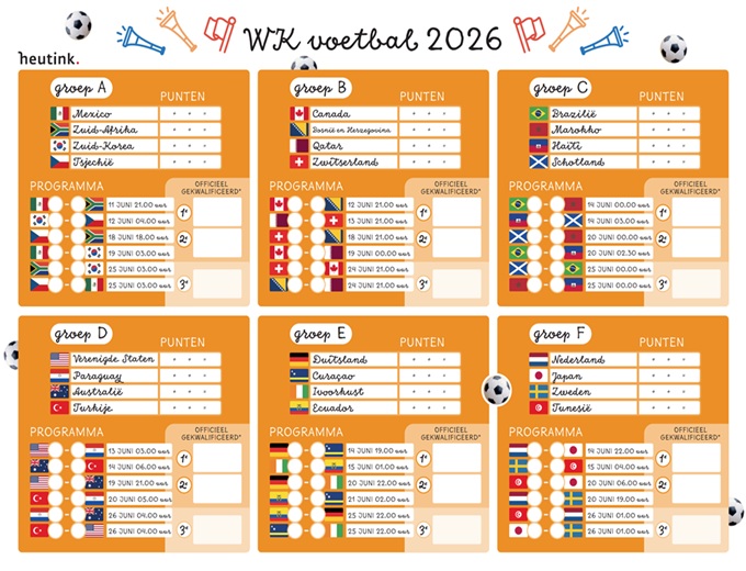 WK voetbal-poule